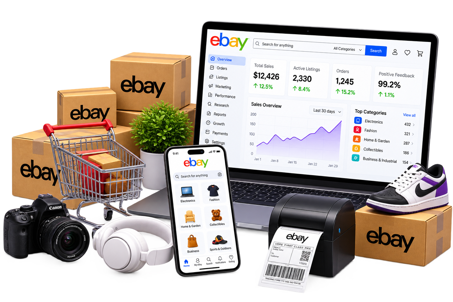 eBay Automation illustration