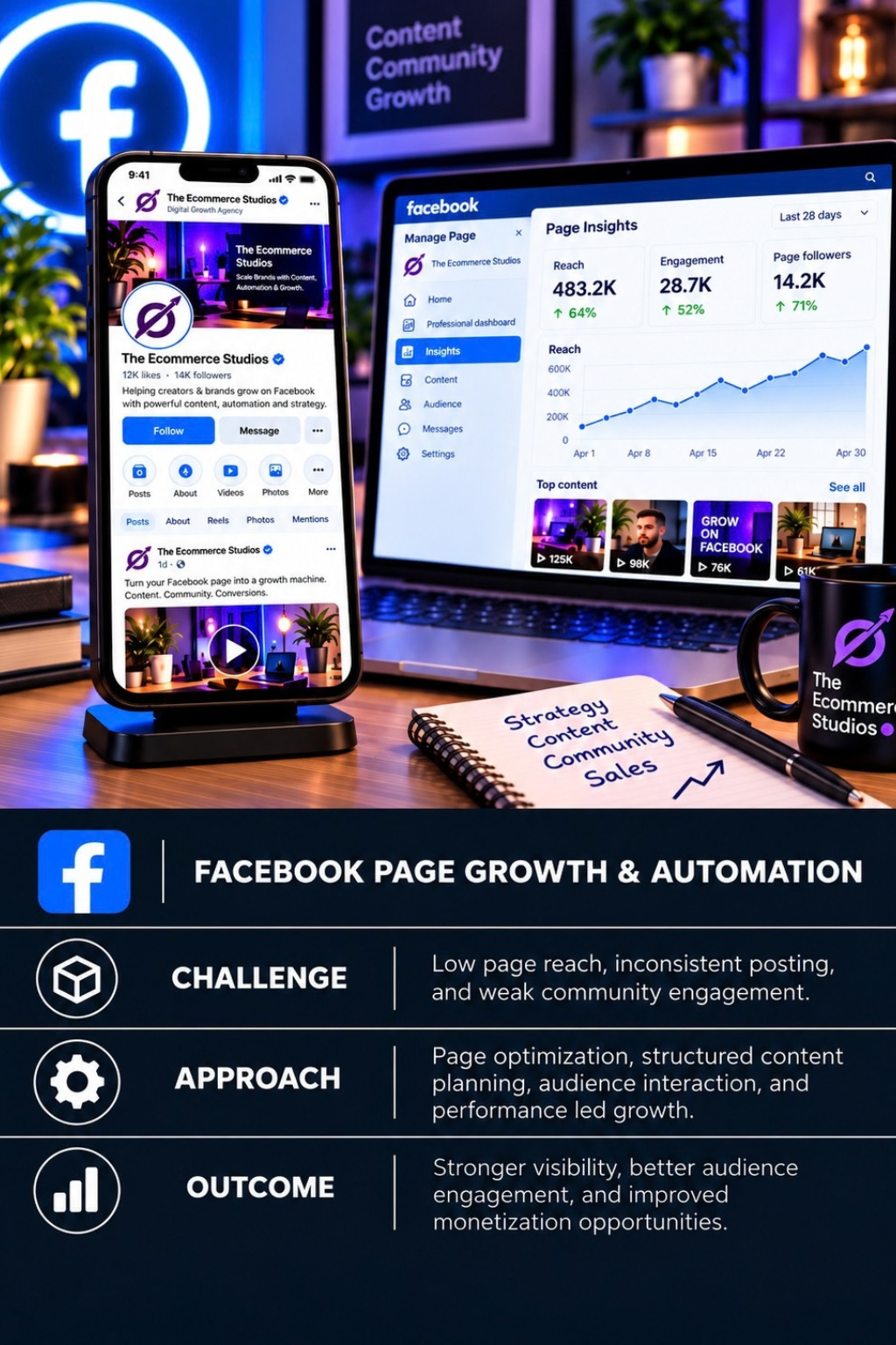 Facebook Page Growth case study